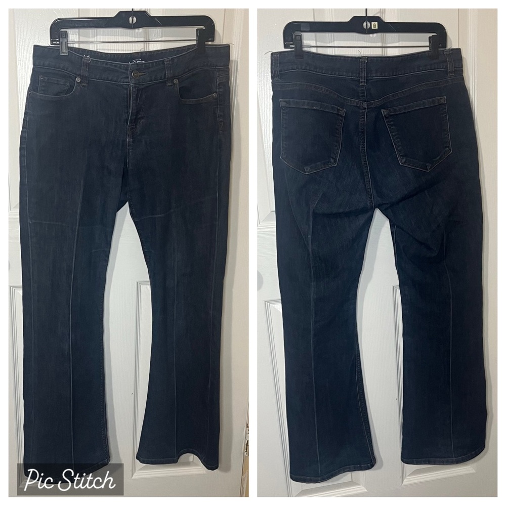 Ann Taylor Loft Curvy Flare Jeans Size 10